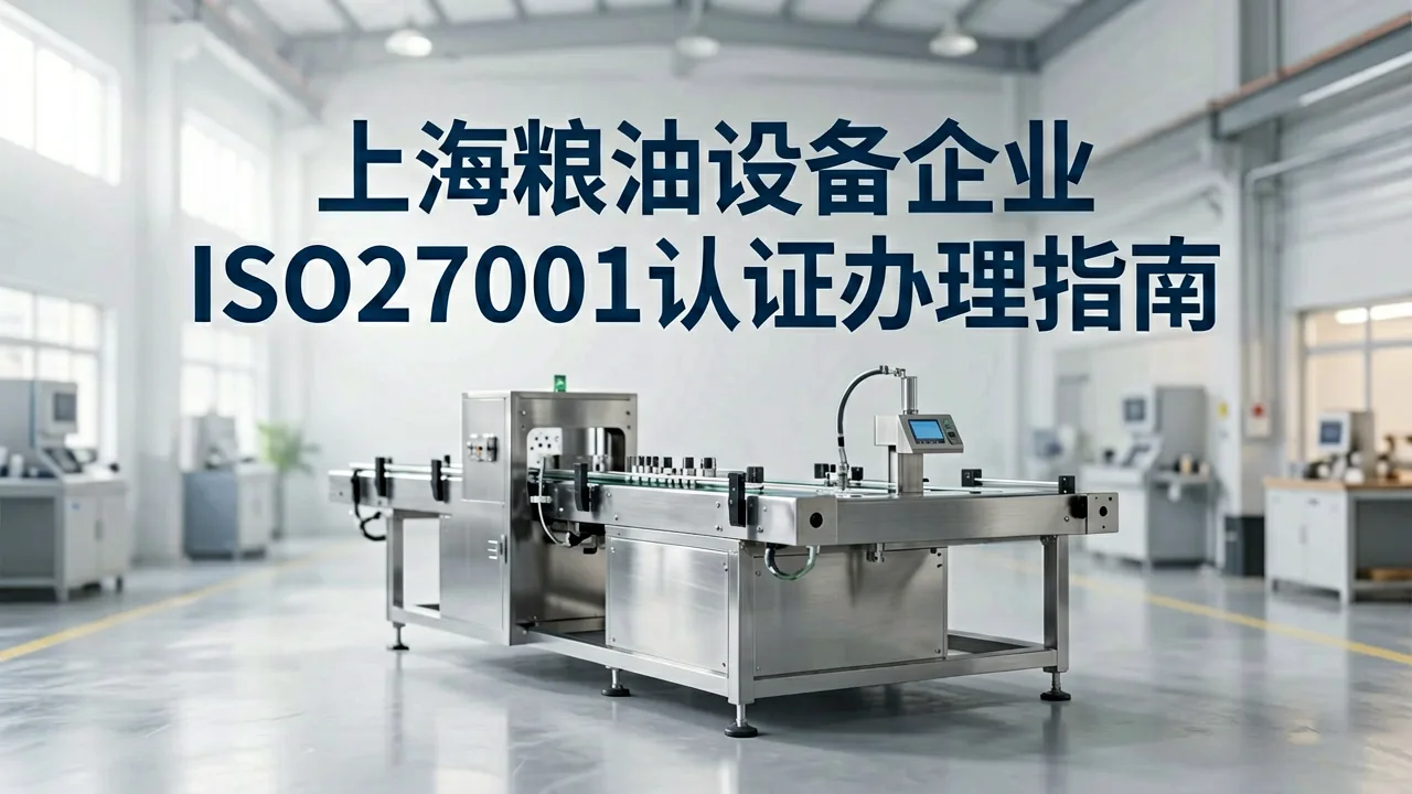 上海粮油设备企业ISO27001认证办理指南